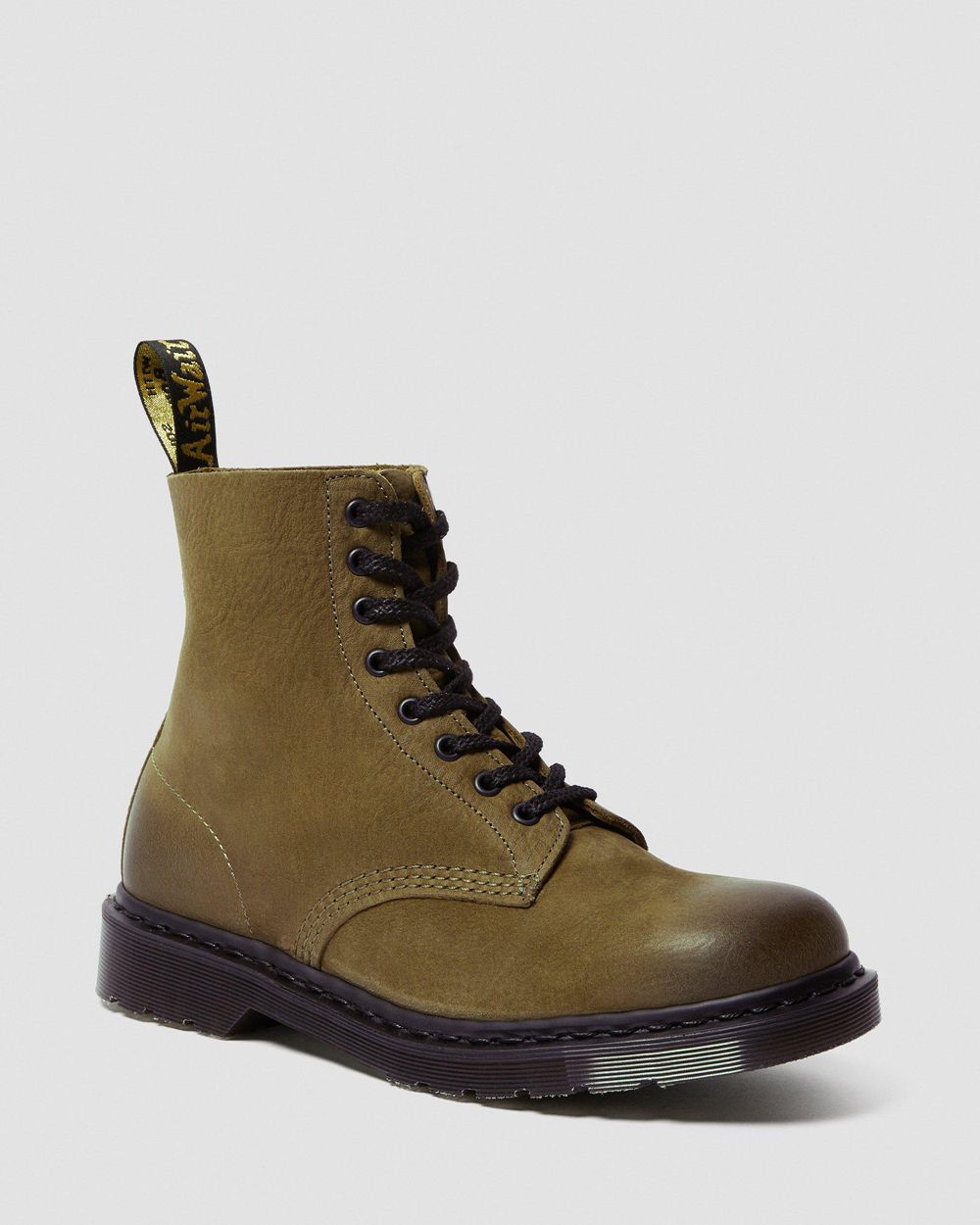 Dr Martens 1460 Pascal Made In England Titan Kožené Topánky Damske ( Olivovo Zelená ) SK 807-NHGWMC